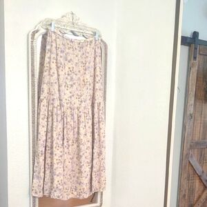 H&M Drop Waist Elastic Maxi Skirt